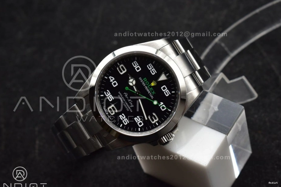 Air-King SS on 126900 904L VSF Dial VS3230 Black Edition 1:1 Steel Bracelet Best 0227